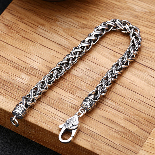 Dynamic Strength Bracelet | S925 Sterling Thai Silver