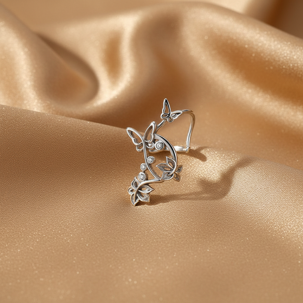 Butterfly Vine Ear Clip | S925 Sterling Silver No-Pierce