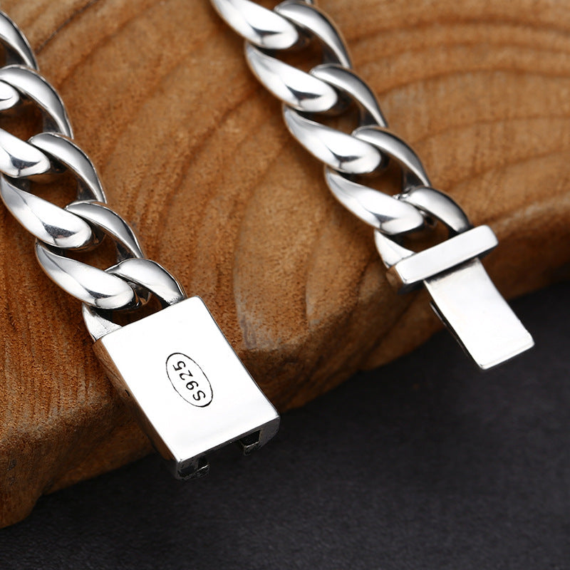 Glossy Cuban Link Bracelet | S925 Sterling Silver