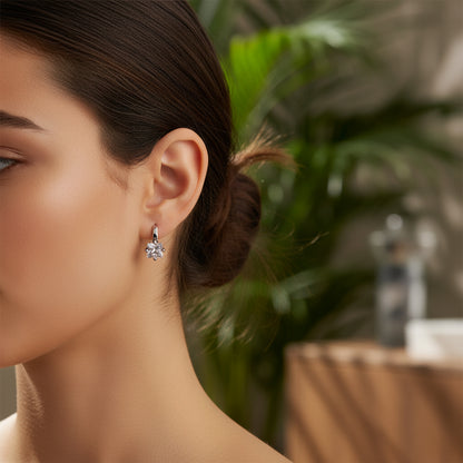 Colour Zircon Stud Earrings | S925 Sterling Silver