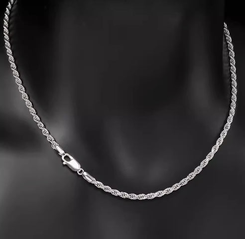 Twisted Chain Necklace | S925 Sterling Silver
