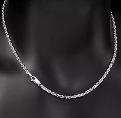 Twisted Chain Necklace | S925 Sterling Silver