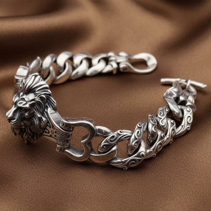Domineering Lion Chain Bracelet | S925 Sterling Silver