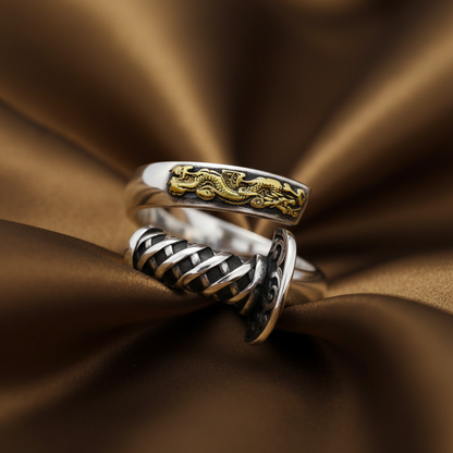 Double Edged Sword Ring | S925 Sterling Silver