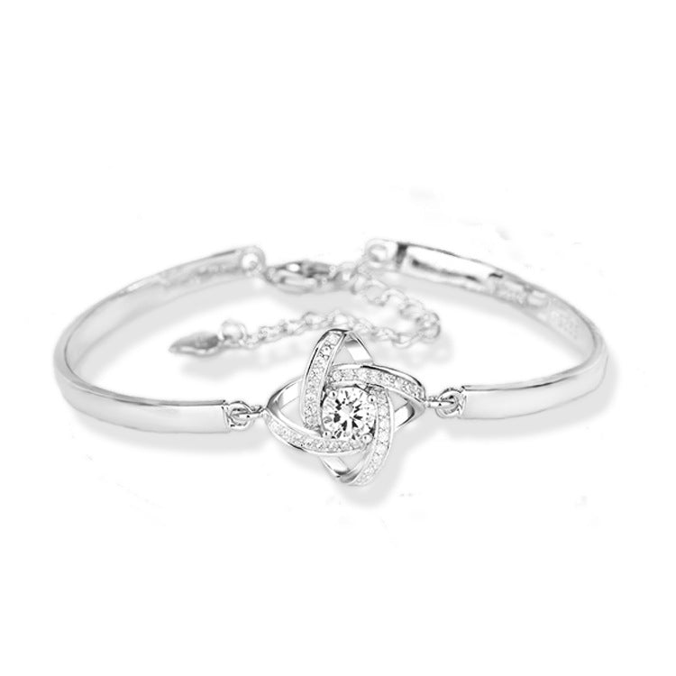 Four-leaf Clover Bracelet | S925 Sterling Silver