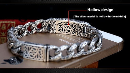 Hollow Carved Petal Bracelet | S925 Sterling Silver