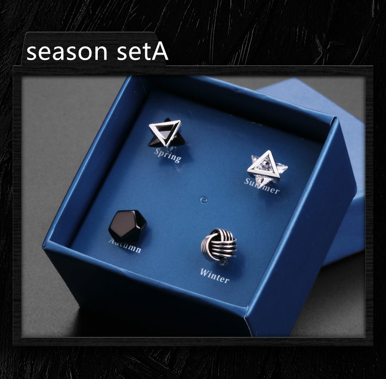 Men's Single Stud Earring | S925 Sterling Silver