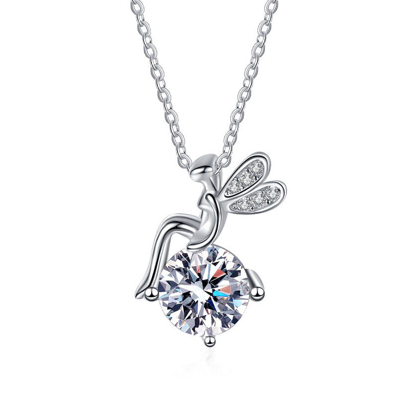 Moissanite Fairy Chain Necklace | S925 Sterling Silver