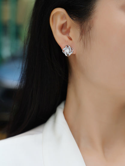 Hope Beam Moissanite Stud Earrings | S925 Sterling Silver