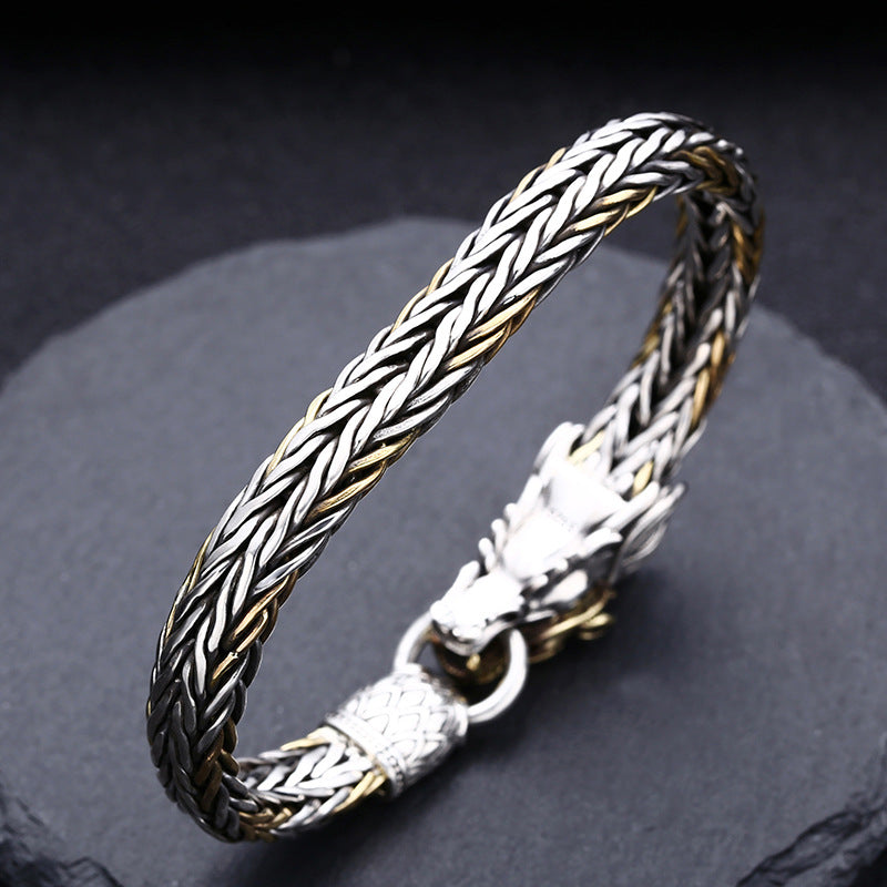 Handmade Faucet Woven Bracelet | S925 Sterling Silver