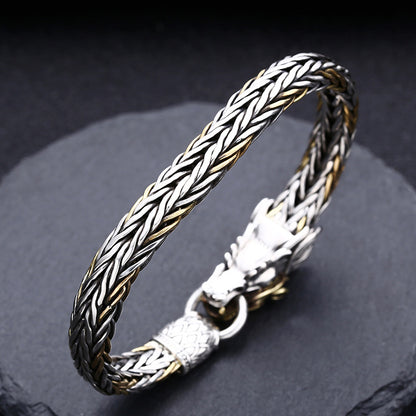 Handmade Faucet Woven Bracelet | S925 Sterling Silver