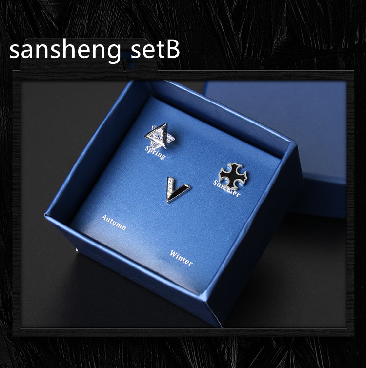 Men's Single Stud Earring | S925 Sterling Silver