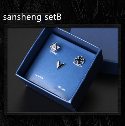 Men's Single Stud Earring | S925 Sterling Silver