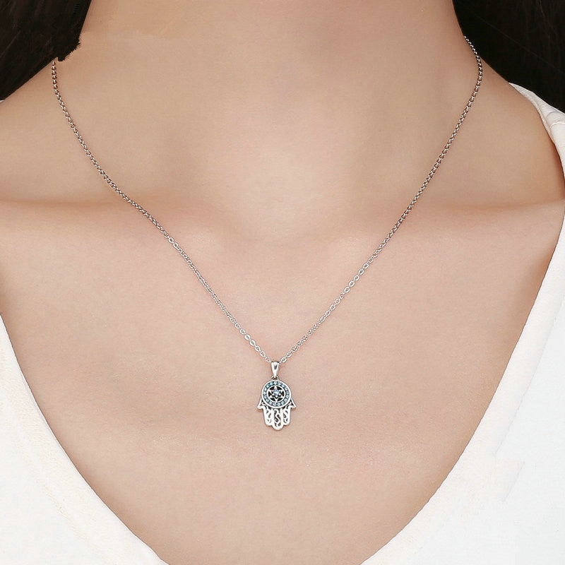 Zircon Pendant Necklace | S925 Sterling Silver