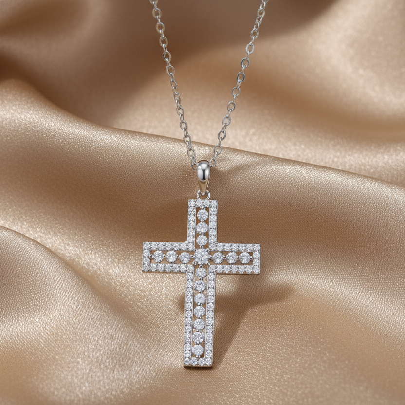 Collier Pendentif Moissanite Shelter | Argent S925