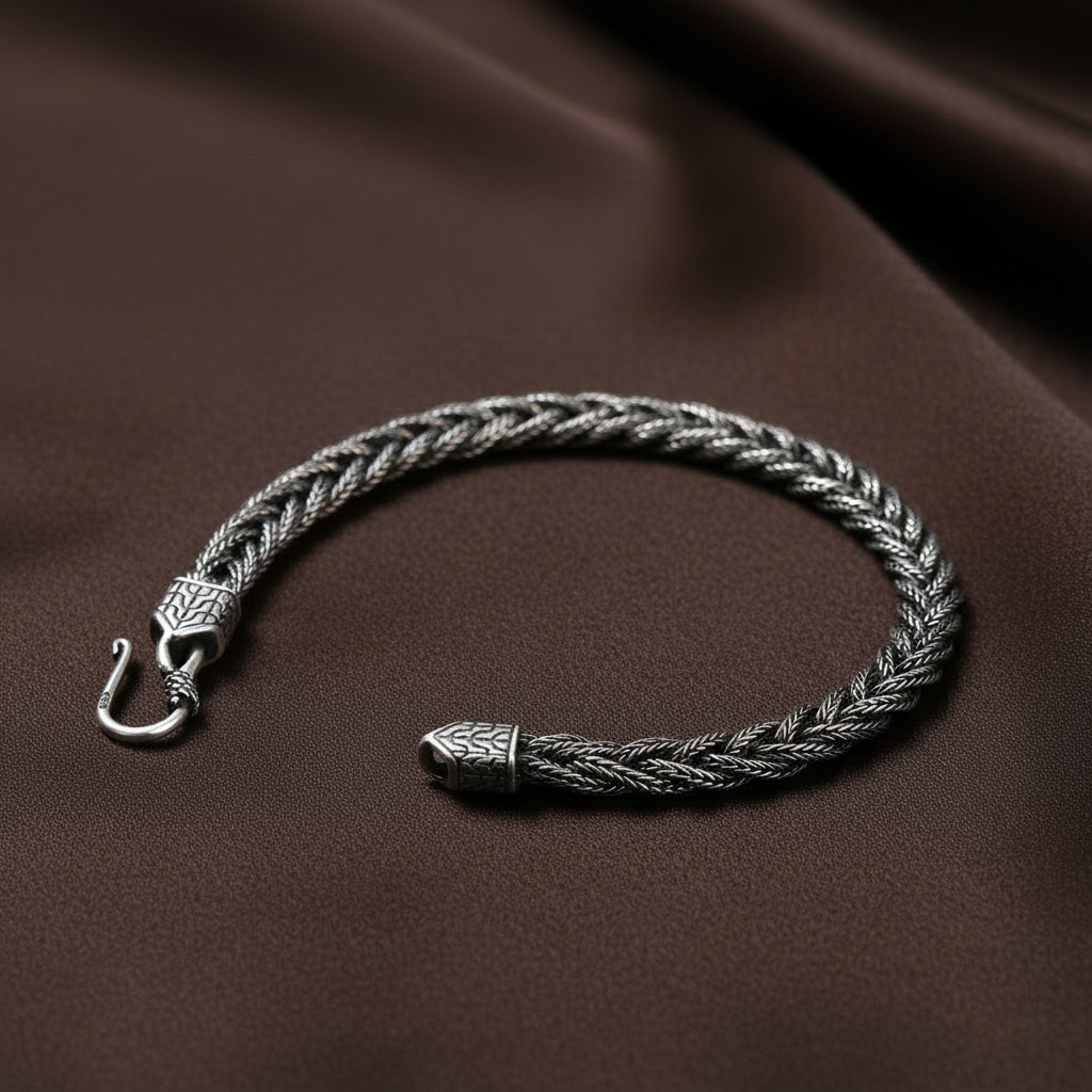 Hand-woven Braided Bracelet | S925 Sterling Silver