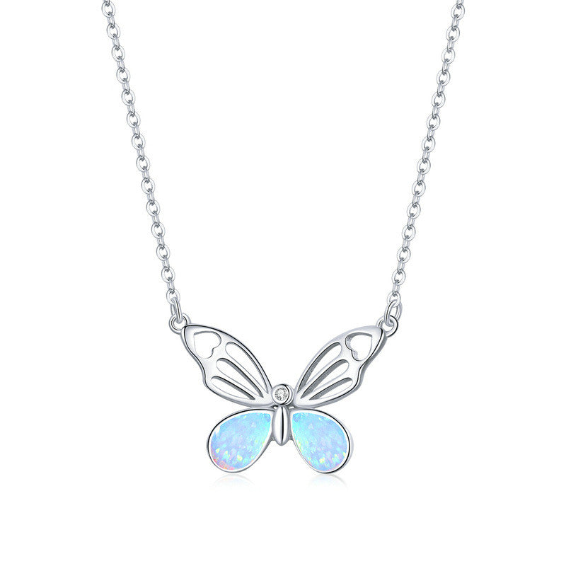 Metamorphosis Butterfly Necklace | S925 Sterling Silver Women's