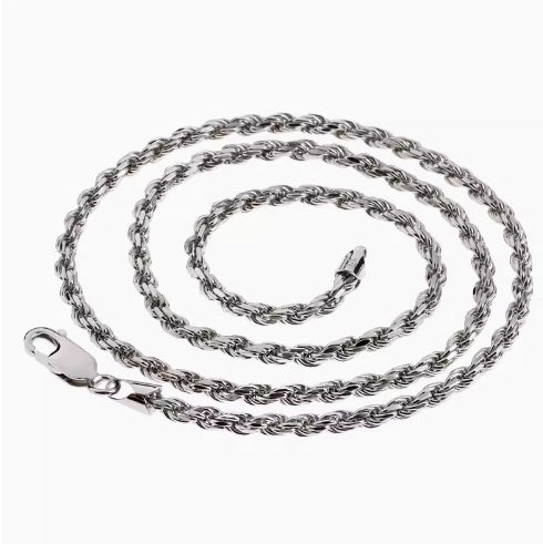 Twisted Chain Necklace | S925 Sterling Silver