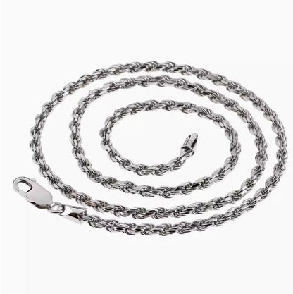 Twisted Chain Necklace | S925 Sterling Silver