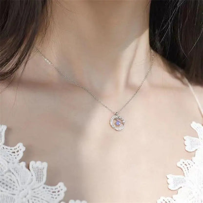 Feather Moonstone Necklace | S925 Sterling Silver