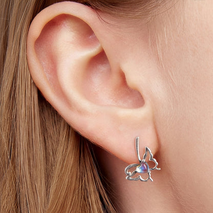 Moonstone Butterfly Studs | S925 Sterling Silver