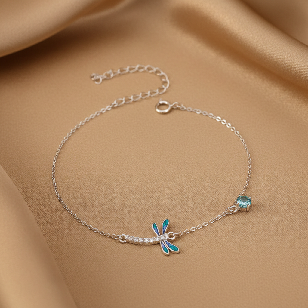 Spring Dragonfly Bracelet | S925 Sterling Silver