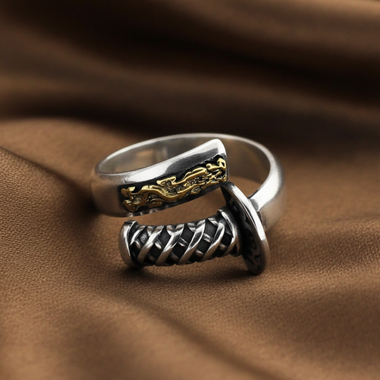 Double Edged Sword Ring | S925 Sterling Silver