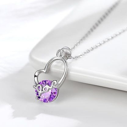 Collier Amour | Argent Sterling S925 Zircon