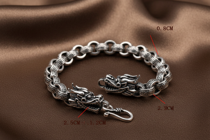 Dragon Scale Chain Bracelet | S925 Sterling Silver