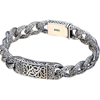 Hollow Carved Petal Bracelet | S925 Sterling Silver