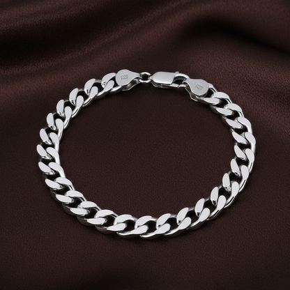 Cuban Chain Bracelet - True Silver