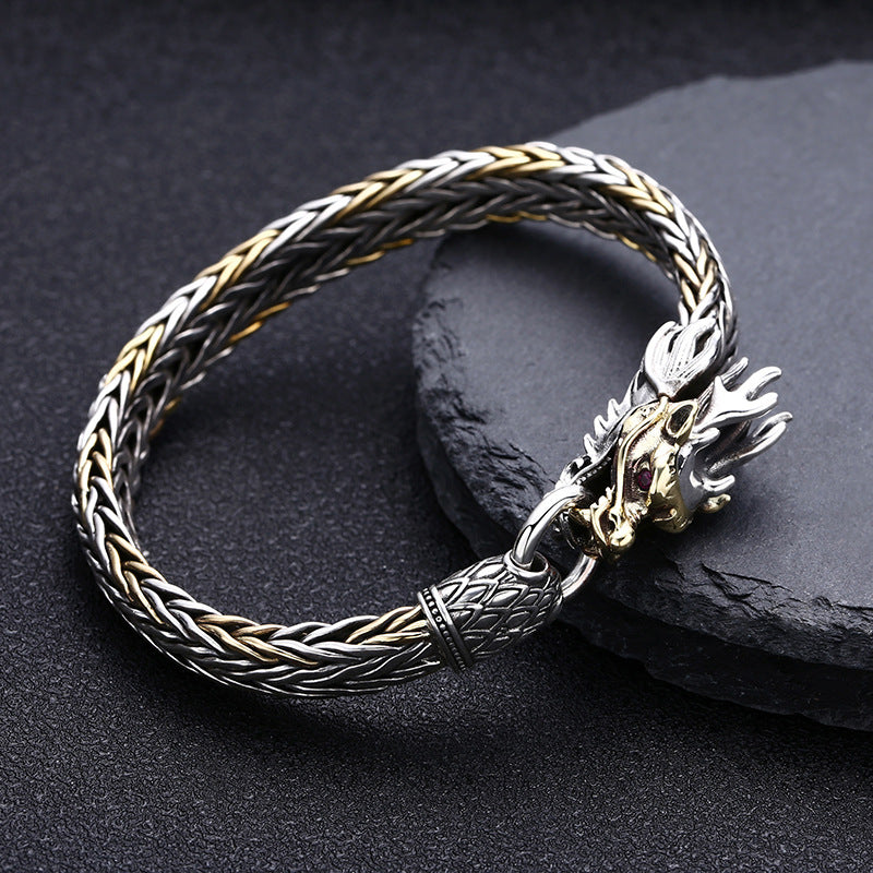 Handmade Faucet Woven Bracelet | S925 Sterling Silver
