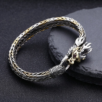 Handmade Faucet Woven Bracelet | S925 Sterling Silver