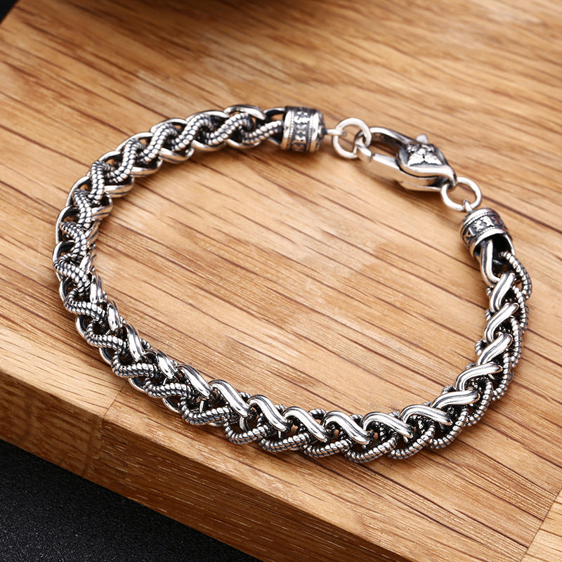Dynamic Strength Bracelet | S925 Sterling Thai Silver