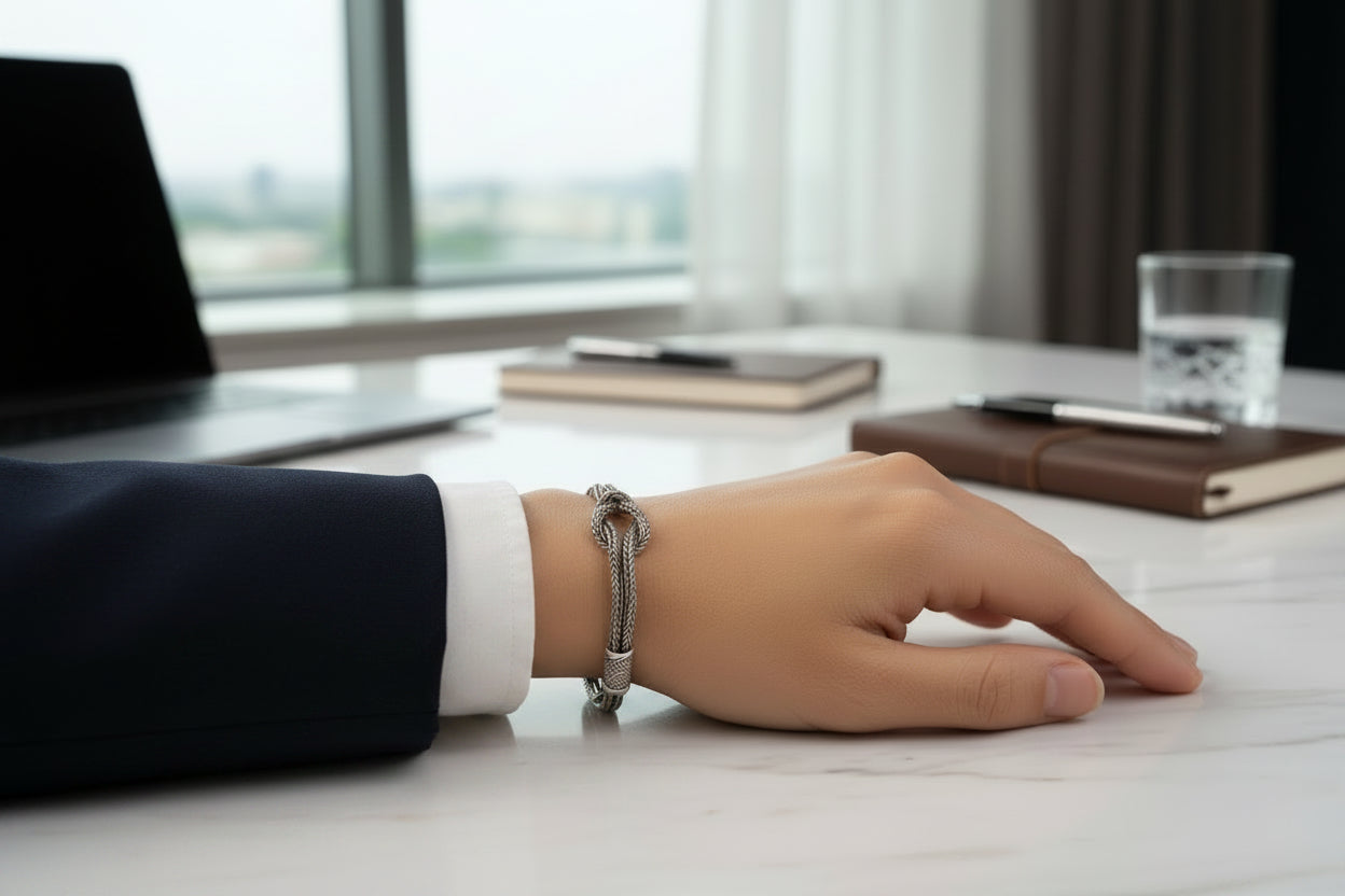Bracelet Rétro Tressé Main | Argent Sterling S925