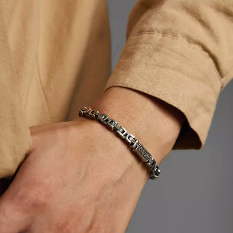 Six Character Mantra Bracelet | S925 Sterling Silver
