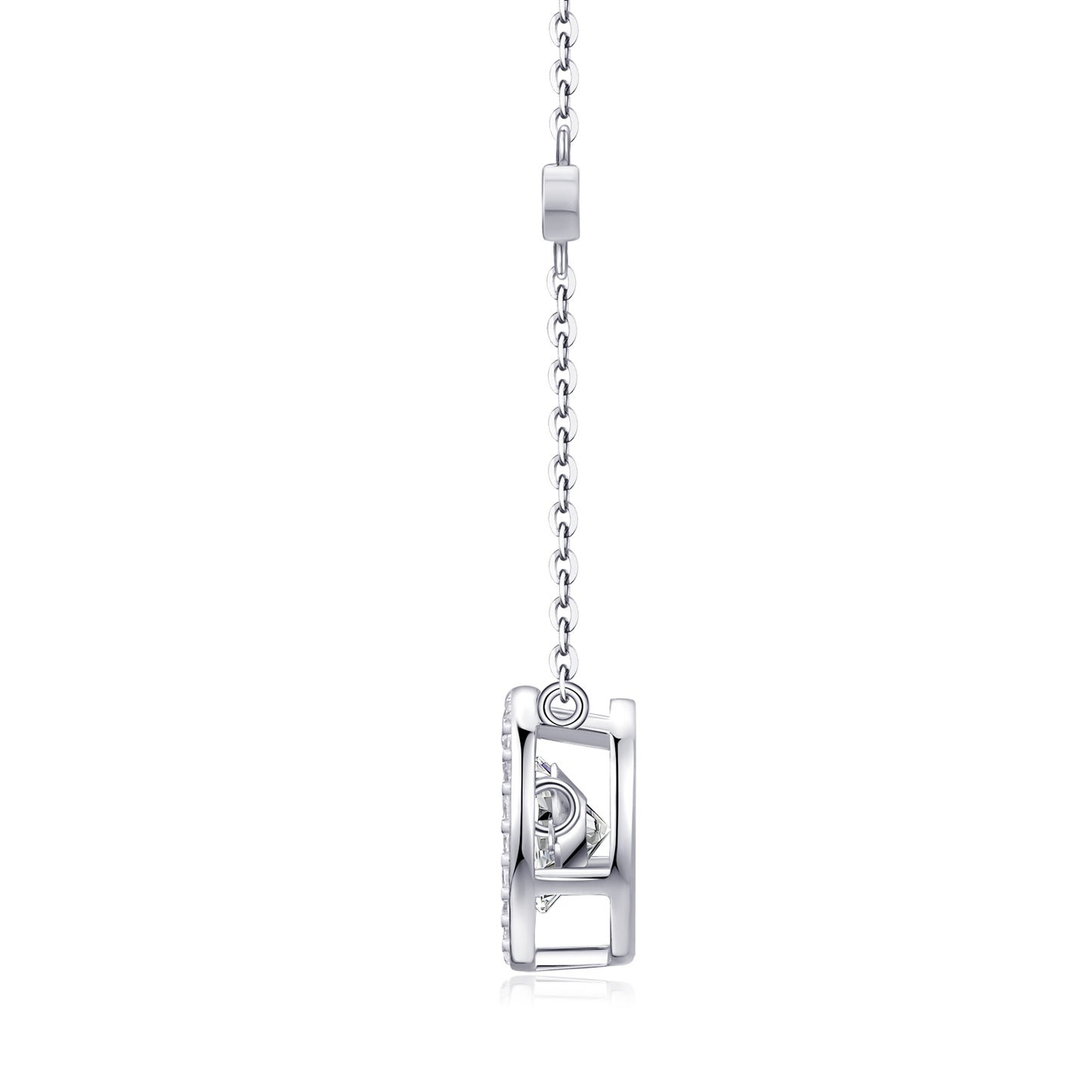Möbius Moissanite Pendant Necklace | S925 Silver Platinum-plated