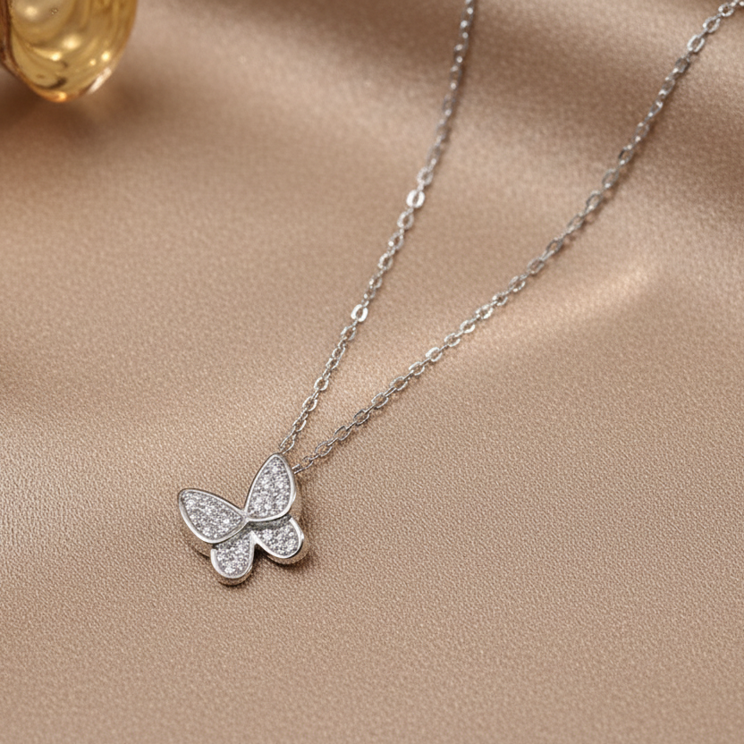 Butterfly Luxe Pendant Necklace | S925 Sterling Silver