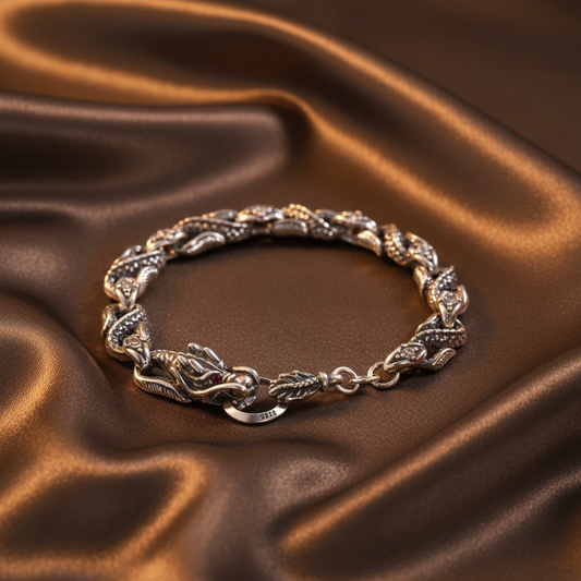 Dragon Bone Bracelet | S925 Sterling Silver