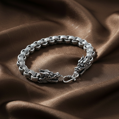 Dragon Scale Chain Bracelet | S925 Sterling Silver
