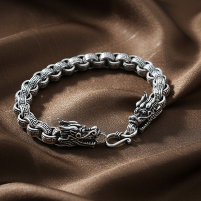 Dragon Scale Chain Bracelet | S925 Sterling Silver