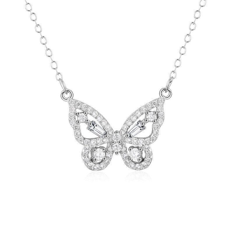 Hollow Butterfly Necklace | S925 Sterling Silver