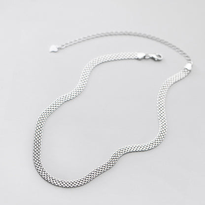 Wide Link Chain Necklace | S925 Sterling Silver