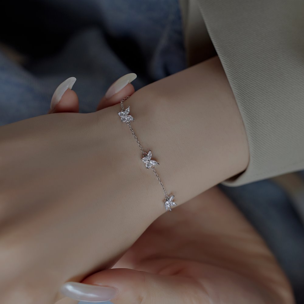 Butterfly Charm Bracelet | S925 Sterling Silver