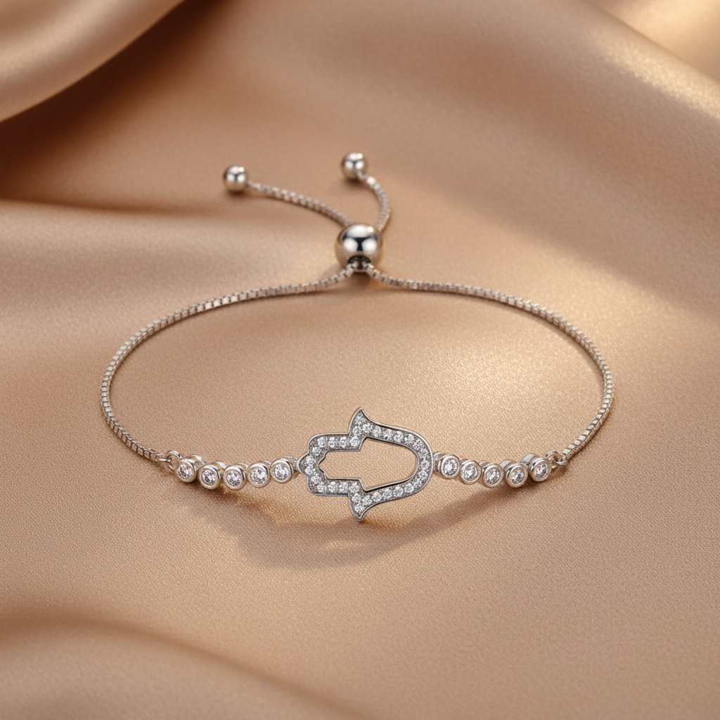 Hamsa Bracelet - Flat Lay