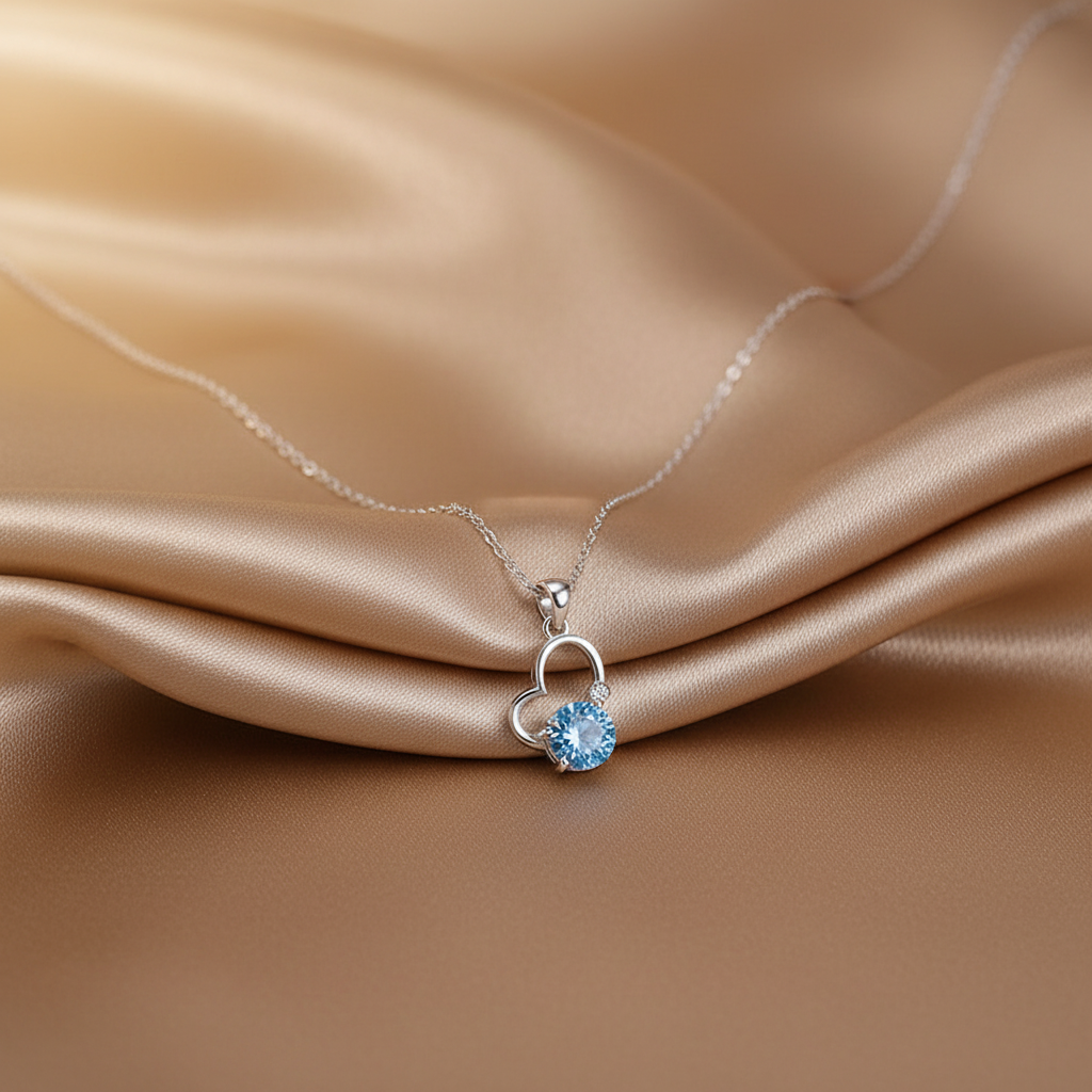 LOVE zircon necklace