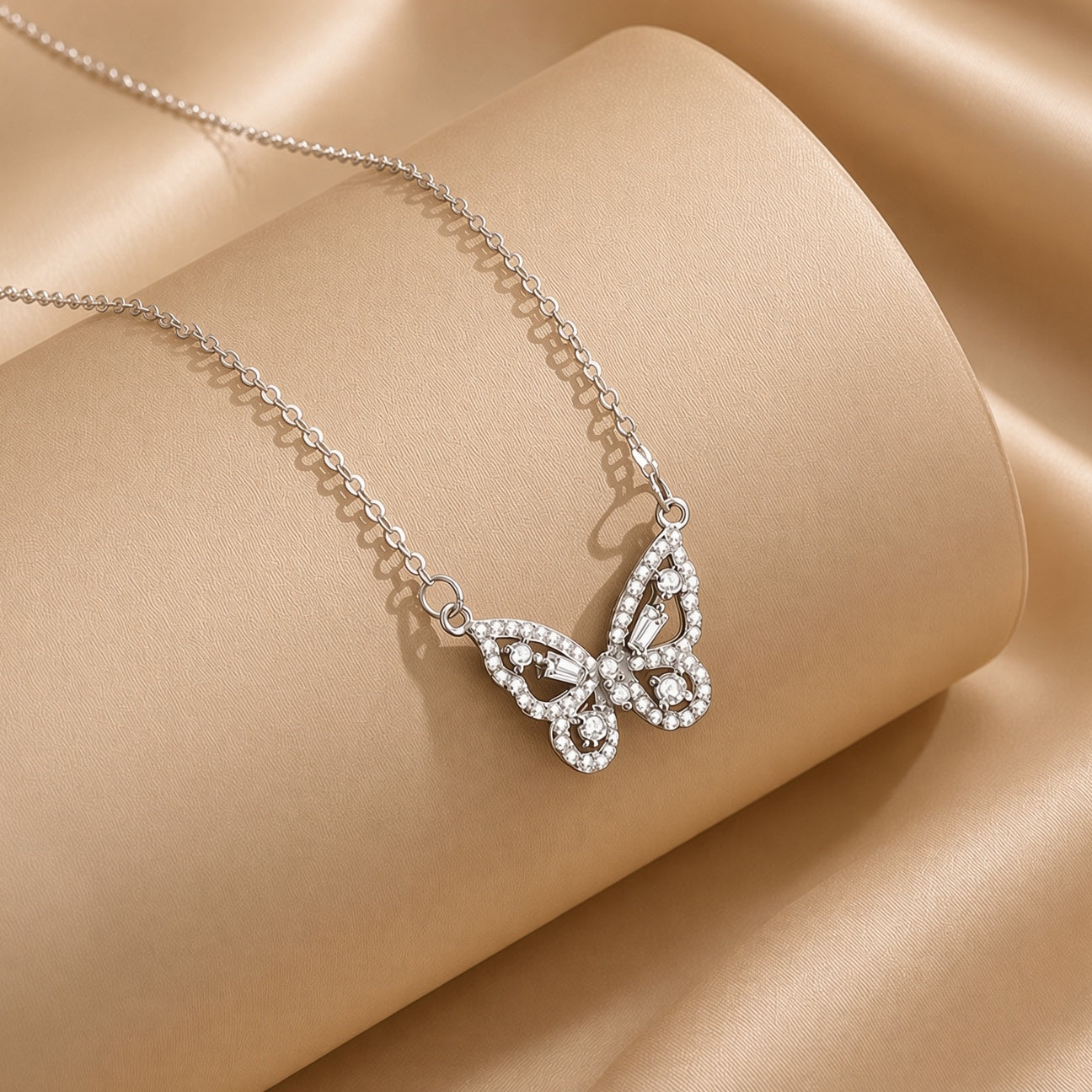 Hollow Butterfly Necklace | S925 Sterling Silver