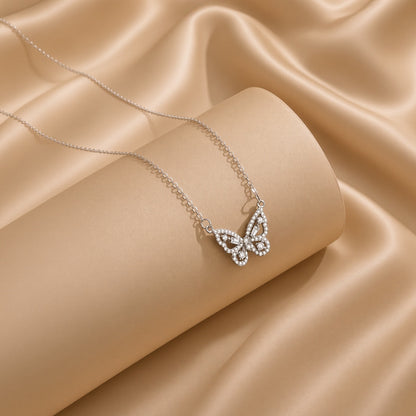 Hollow Butterfly Necklace | S925 Sterling Silver