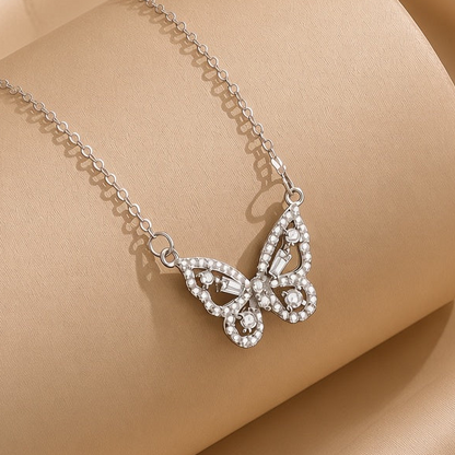 Hollow Butterfly Necklace | S925 Sterling Silver