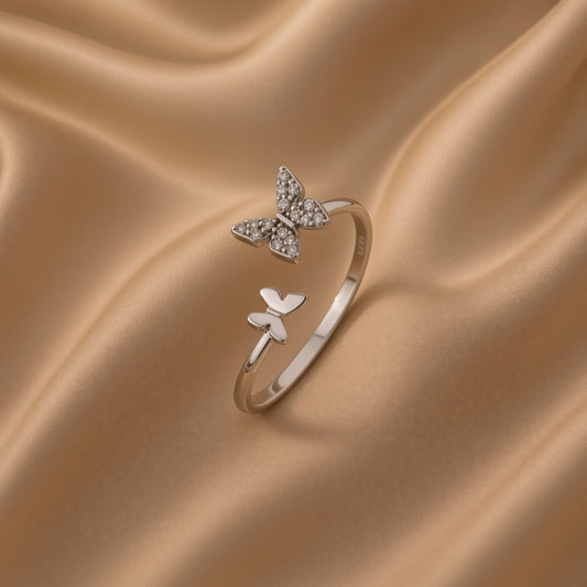 Butterfly Duality Ring | S925 Sterling Silver